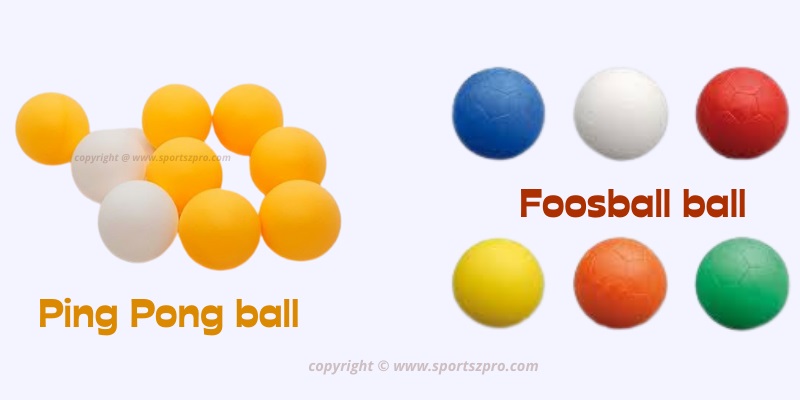 Are Foosball And Ping Pong Ball Different