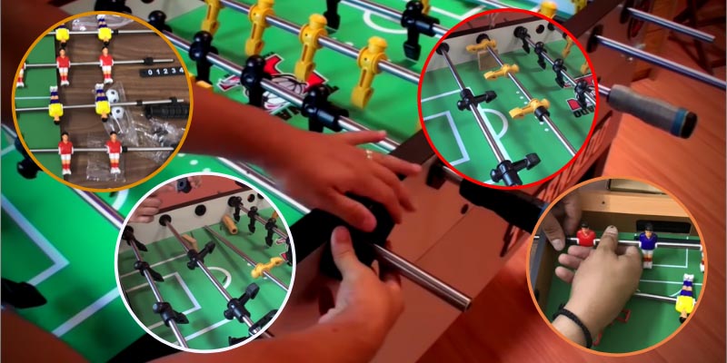 how to take apart a foosball table