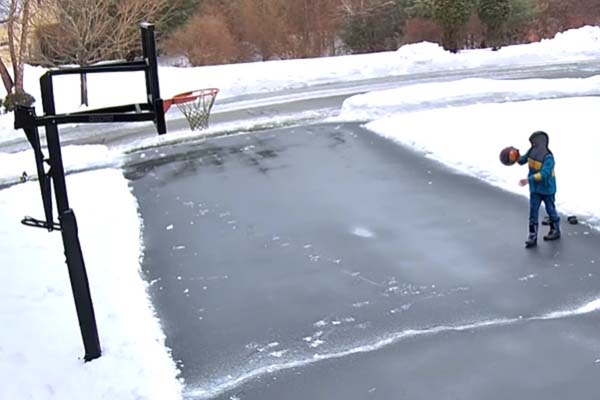 Preventing A Basketball Hoop From Freezing