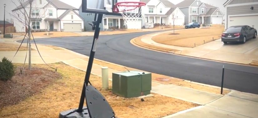 How to Put a Basketball Hoop on Sloped Driveway